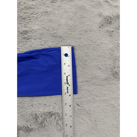 Lululemon Pants Womens Size 2 Blue High Rise Crop Pocket Leggings Fast Free Gym - Picture 14 of 14